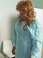 Kinky crossdressers in hot nurse-patient role play